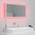 LED Bathroom Mirror White 80x8.5x37 cm Acrylic