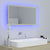 LED Bathroom Mirror Sonoma Oak 80x8.5x37 cm Engineered Wood