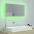 LED Bathroom Mirror Sonoma Oak 80x8.5x37 cm Engineered Wood