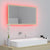 LED Bathroom Mirror Sonoma Oak 80x8.5x37 cm Engineered Wood