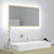 LED Bathroom Mirror Sonoma Oak 80x8.5x37 cm Engineered Wood