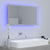 LED Bathroom Mirror Concrete Grey 80x8.5x37 cm Acrylic