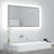 LED Bathroom Mirror Concrete Grey 80x8.5x37 cm Acrylic