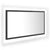 LED Bathroom Mirror High Gloss Grey 80x8.5x37 cm Engineered Wood