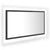 LED Bathroom Mirror High Gloss Grey 80x8.5x37 cm Engineered Wood