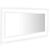 LED Bathroom Mirror High Gloss White 100x8.5x37 cm Acrylic