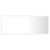 LED Bathroom Mirror High Gloss White 100x8.5x37 cm Acrylic