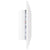 LED Bathroom Mirror High Gloss White 100x8.5x37 cm Acrylic