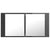 LED Bathroom Mirror Cabinet High Gloss Grey 90x12x45 cm Acrylic