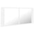 LED Bathroom Mirror Cabinet White 100x12x45 cm Acrylic