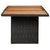 7 Piece Garden Dining Set Poly Rattan Black