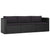 8 Piece Garden Lounge Set with Cushions Poly Rattan Black
