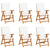 7 Piece Garden Dining Set with Cushions Solid Teak Wood