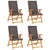 5 Piece Garden Dining Set with Grey Cushions Solid Teak Wood