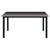 5 Piece Garden Dining Set Black