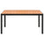 7 Piece Garden Dining Set Black and Brown