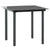 5 Piece Garden Dining Set PVC Rattan Black