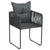 5 Piece Garden Dining Set PVC Rattan Black and Brown