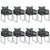 9 Piece Garden Dining Set PVC Rattan Black and Brown