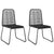 3 Piece Garden Dining Set PVC Rattan Black
