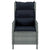 3 Piece Garden Lounge Set with Cushions Poly Rattan Light Grey