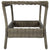 3 Piece Garden Lounge Set with Cushions Poly Rattan Brown