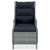 3 Piece Garden Lounge Set with Cushions Poly Rattan Light Grey