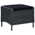 9 Piece Outdoor Dining Set with Cushions Poly Rattan Dark Grey