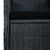 9 Piece Outdoor Dining Set with Cushions Poly Rattan Dark Grey
