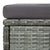 6 Piece Garden Lounge Set with Cushions Poly Rattan Grey