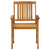 Garden Chairs with Cushions 4 pcs Solid Acacia Wood