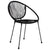 3 Piece Outdoor Dining Set PVC Rattan Black