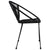 3 Piece Outdoor Dining Set PVC Rattan Black