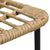 3 Piece Outdoor Dining Set Poly Rattan and Glass
