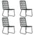 5 Piece Outdoor Dining Set Poly Rattan and Glass