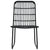 5 Piece Outdoor Dining Set Poly Rattan and Glass