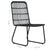 5 Piece Outdoor Dining Set Poly Rattan and Glass