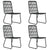 5 Piece Outdoor Dining Set Poly Rattan and Glass