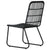 5 Piece Outdoor Dining Set Poly Rattan and Glass