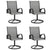 5 Piece Garden Dining Set Textilene and Steel