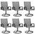7 Piece Garden Dining Set Textilene and Steel