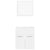 2 Piece Bathroom Furniture Set White Engineered Wood