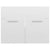 2 Piece Bathroom Furniture Set High Gloss White Engineered Wood
