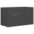 2 Piece Bathroom Furniture Set Grey Engineered Wood