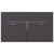 2 Piece Bathroom Furniture Set Grey Engineered Wood