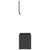 2 Piece Bathroom Furniture Set Grey Engineered Wood