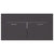 2 Piece Bathroom Furniture Set Grey Engineered Wood
