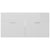 2 Piece Bathroom Furniture Set High Gloss White Engineered Wood