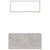 2 Piece Bathroom Furniture Set Concrete Grey Engineered Wood