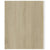2 Piece Bathroom Furniture Set White and Sonoma Oak Engineered Wood